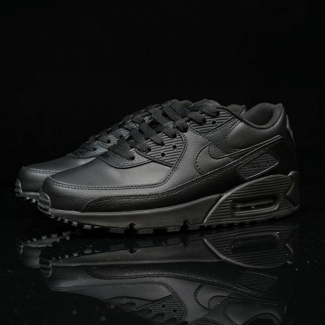 Nike Air Max 90 Leather Triple Black 537384-090