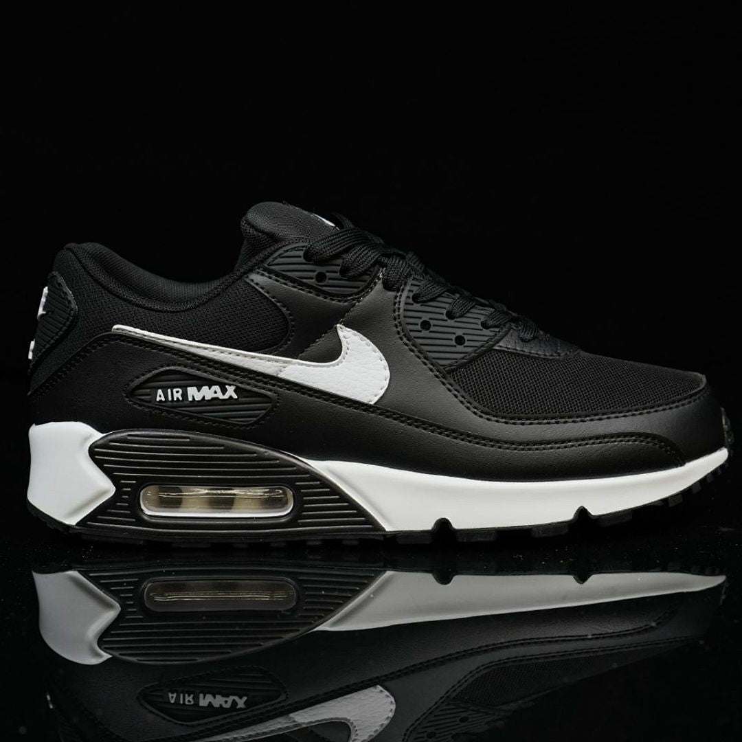 Nike Air Max 90 Leather Black White 302519-001