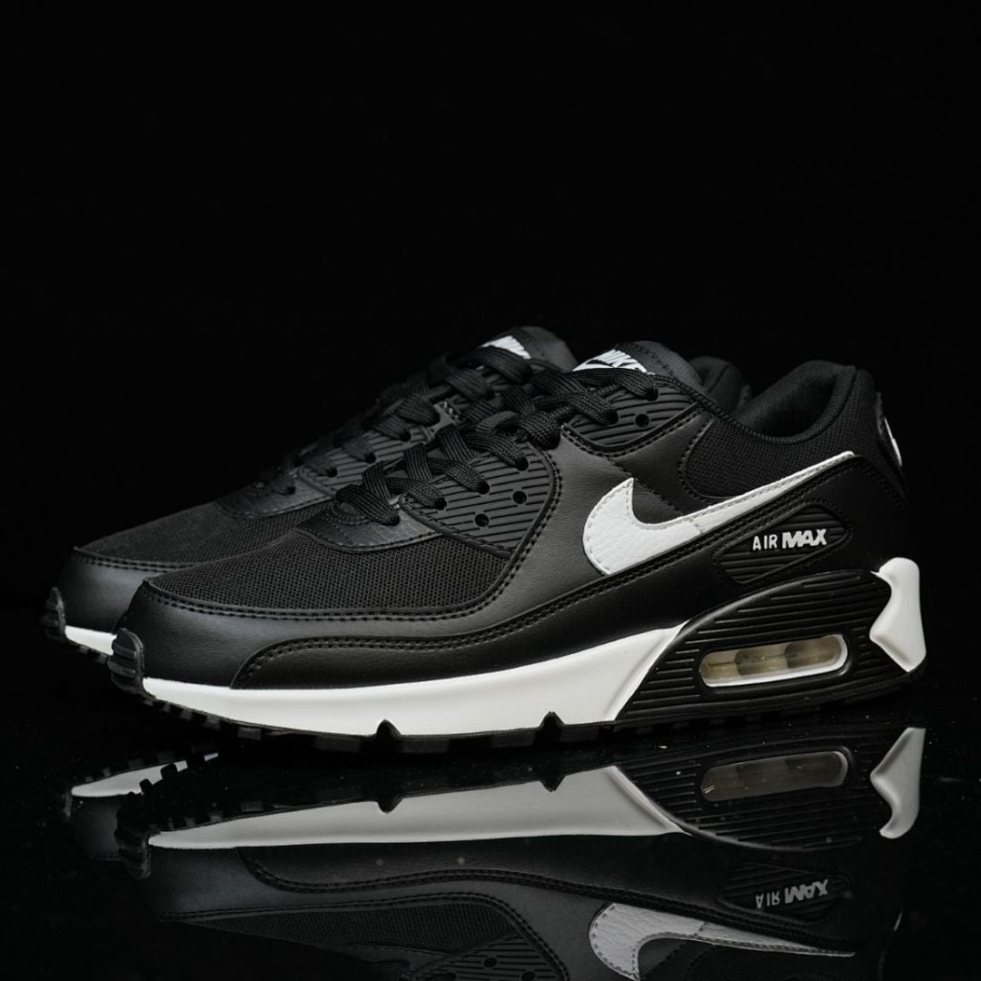 Nike Air Max 90 Leather Black White 302519-001