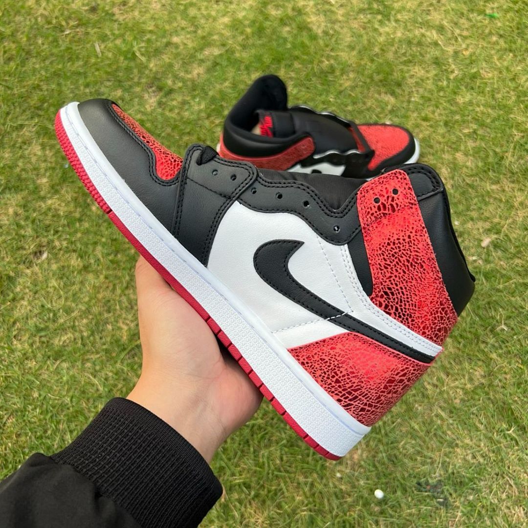 Air Jordan 1 Retro High OG Black Toe Origin Story Red