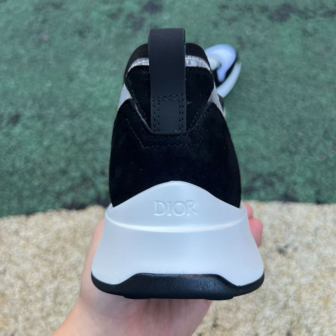 Dior B30 Sneaker Black and Grey Dior Oblique Technical Mesh and Suede