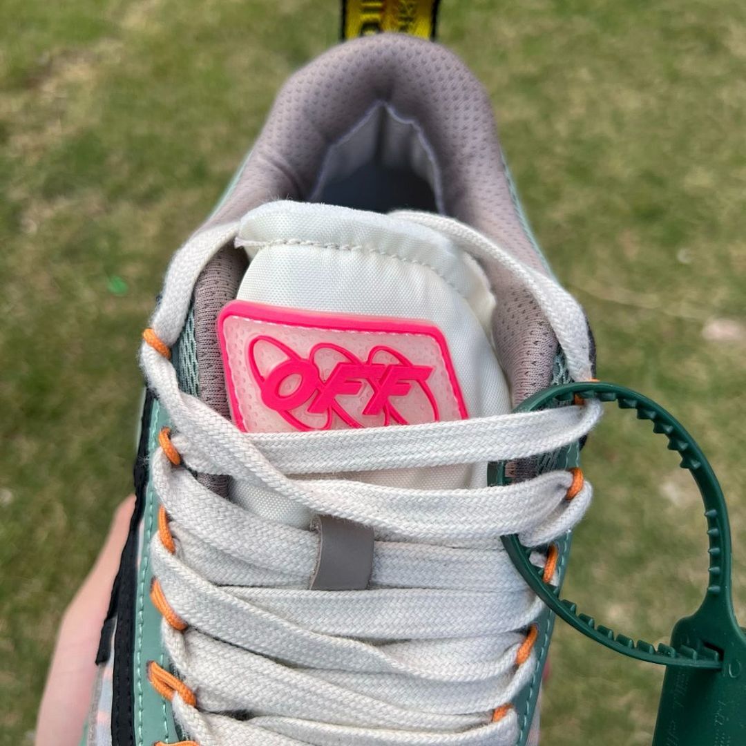 Off-White ODSY-1000 Mint Green Grey Black Chunky Trail Running Sneakers