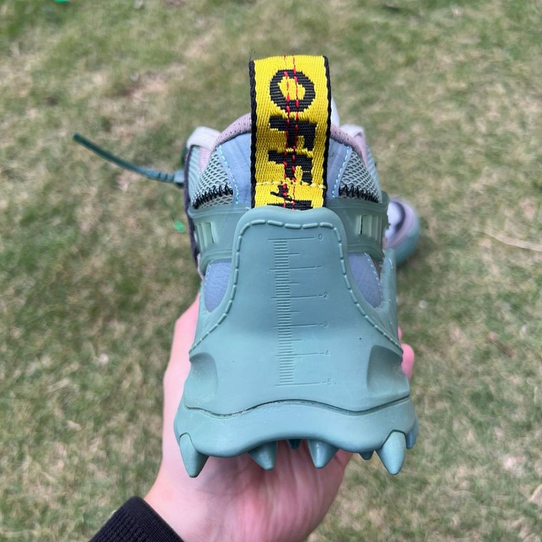 Off-White ODSY-1000 Mint Green Grey Black Chunky Trail Running Sneakers