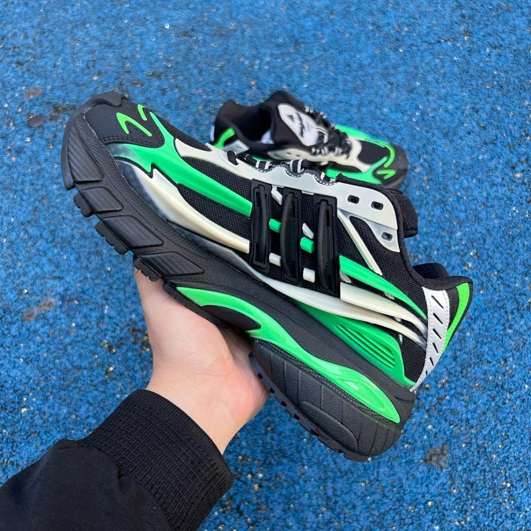 Adidas Response CL Core Black Lucid Green Cloud White ID2176 Men's Women's Retro Running Shoes