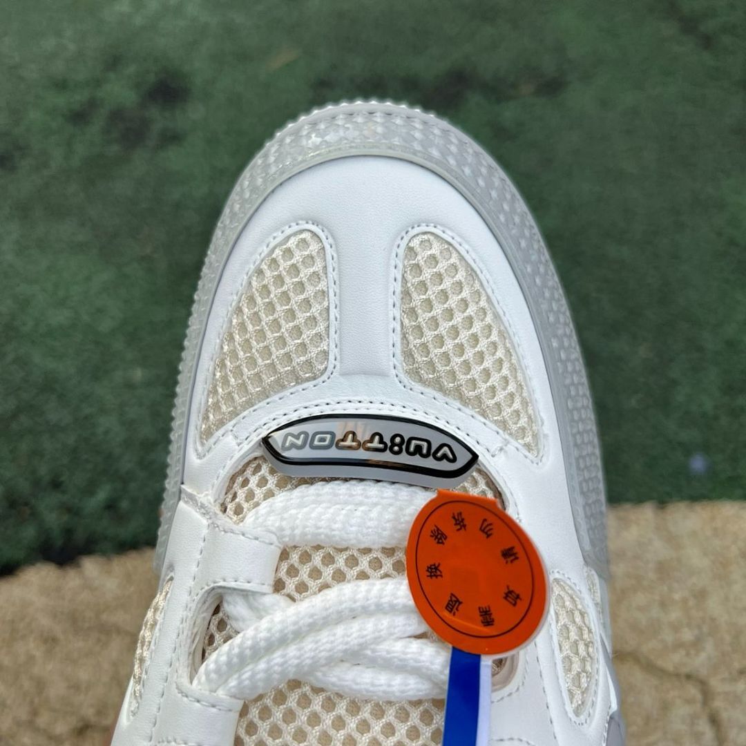 Louis Vuitton LV Trainer Sneaker White Grey Beige Mesh 3D