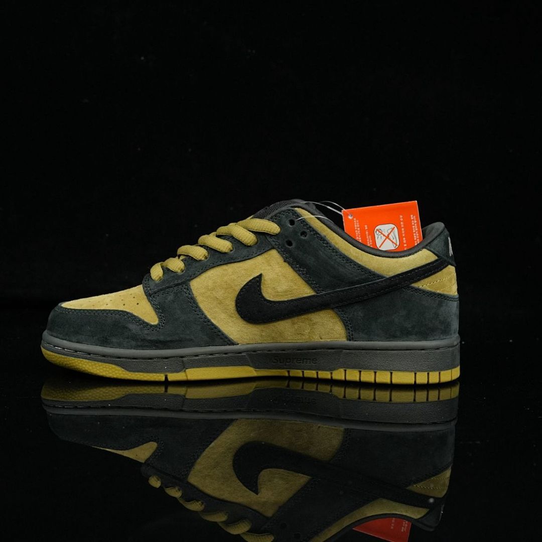 Nike SB Dunk Low x Supreme '94 Olive Gold Suede