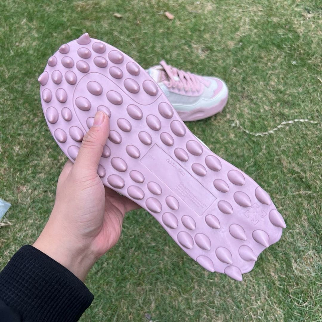 Off-White ODSY-1000 Pink White Cream Luxury Designer Chunky Sneakers