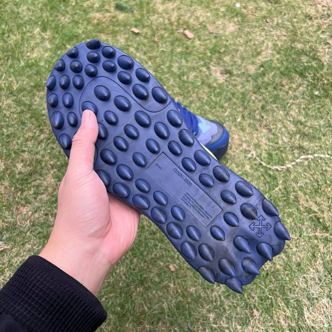 Off-White ODSY-1000 Navy Blue Red Green Multi-Color Sneakers