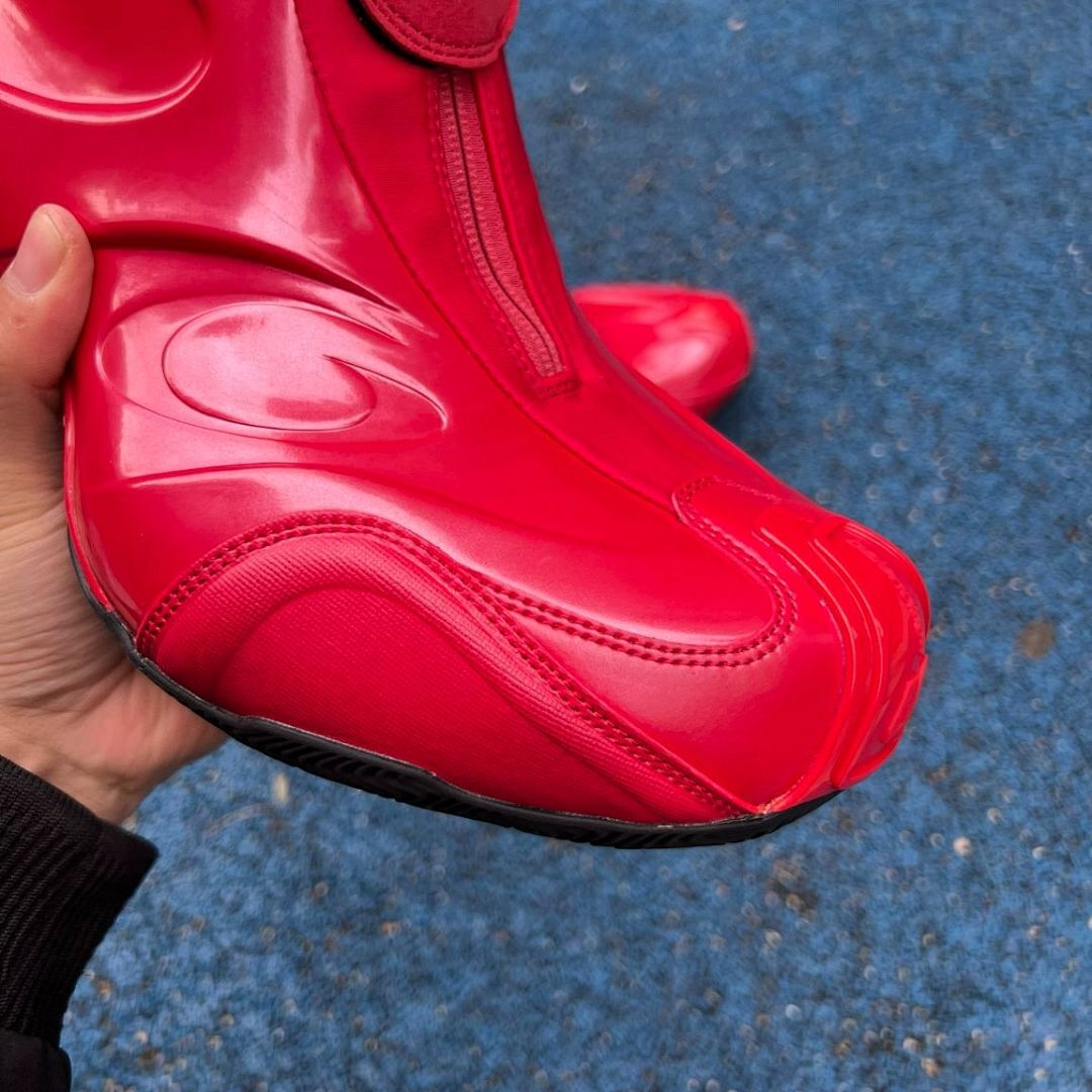 Balenciaga Cargo Sneaker Red 772421 WAD4E 6000 Unisex Futuristic High-Top Designer Sport Shoes