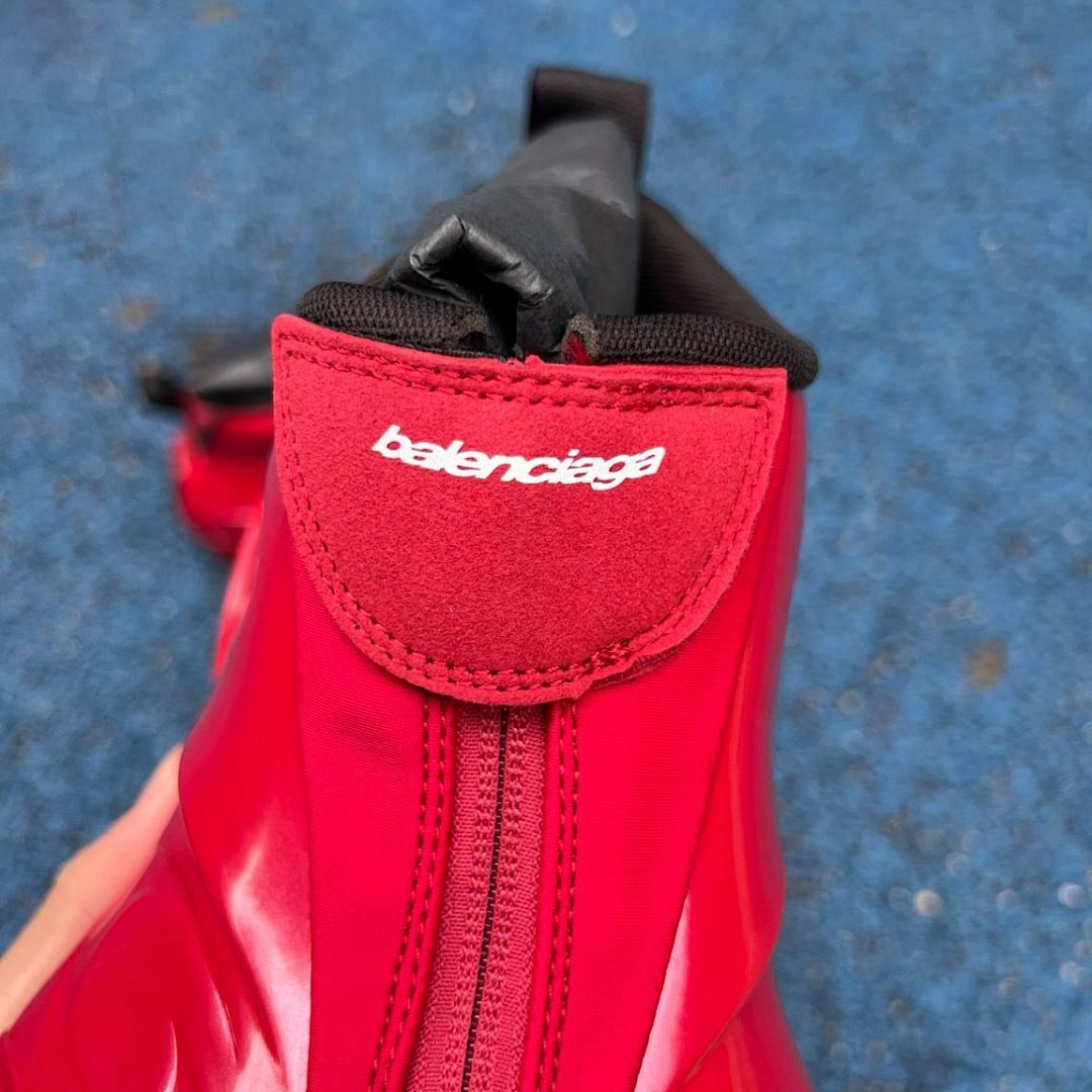 Balenciaga Cargo Sneaker Red 772421 WAD4E 6000 Unisex Futuristic High-Top Designer Sport Shoes