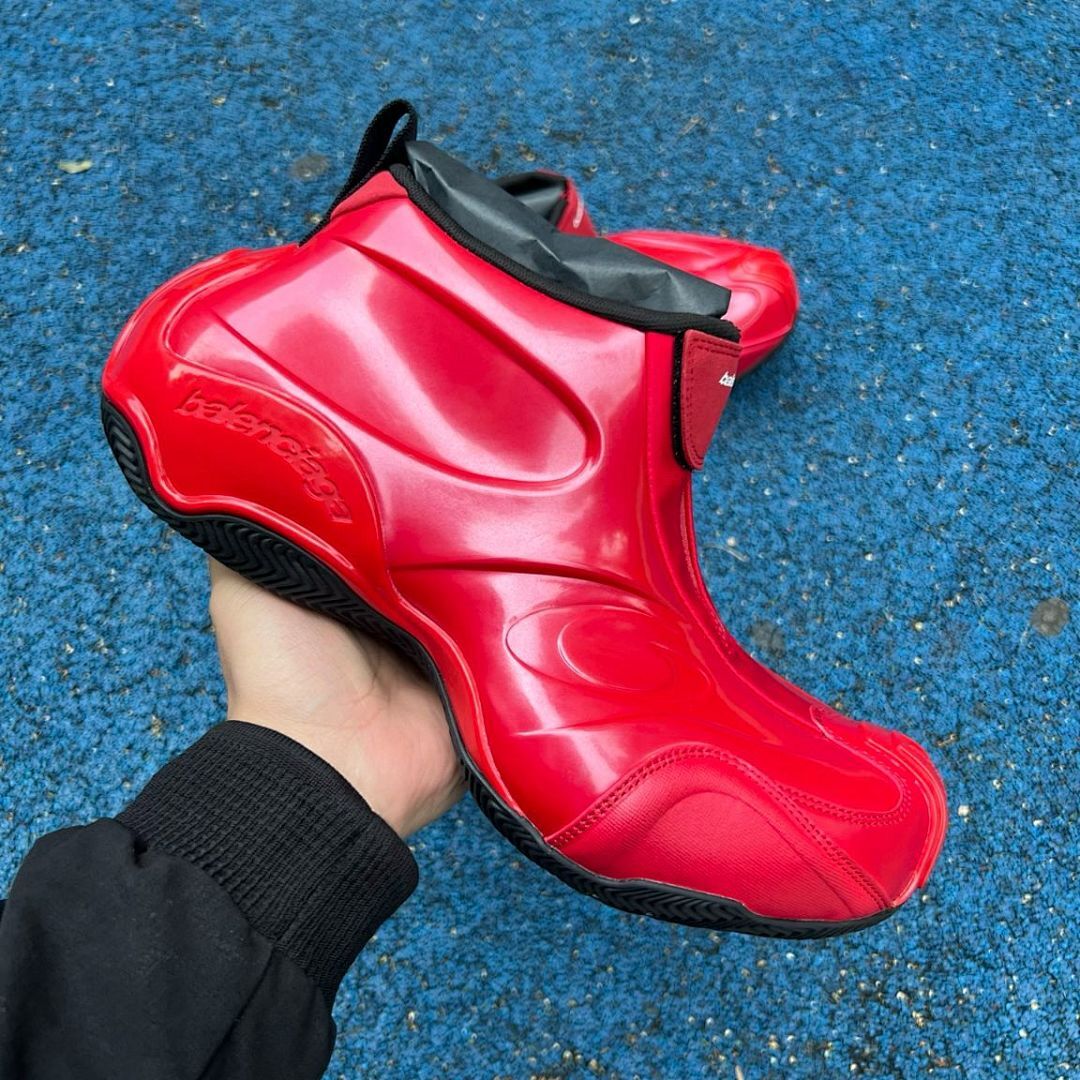 Balenciaga Cargo Sneaker Red 772421 WAD4E 6000 Unisex Futuristic High-Top Designer Sport Shoes