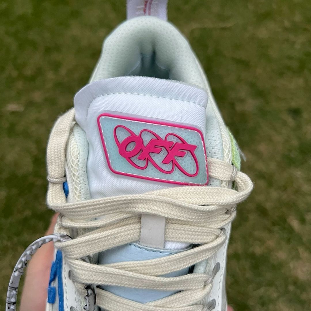 Off-White ODSY-1000 White Blue Arrows Sneakers