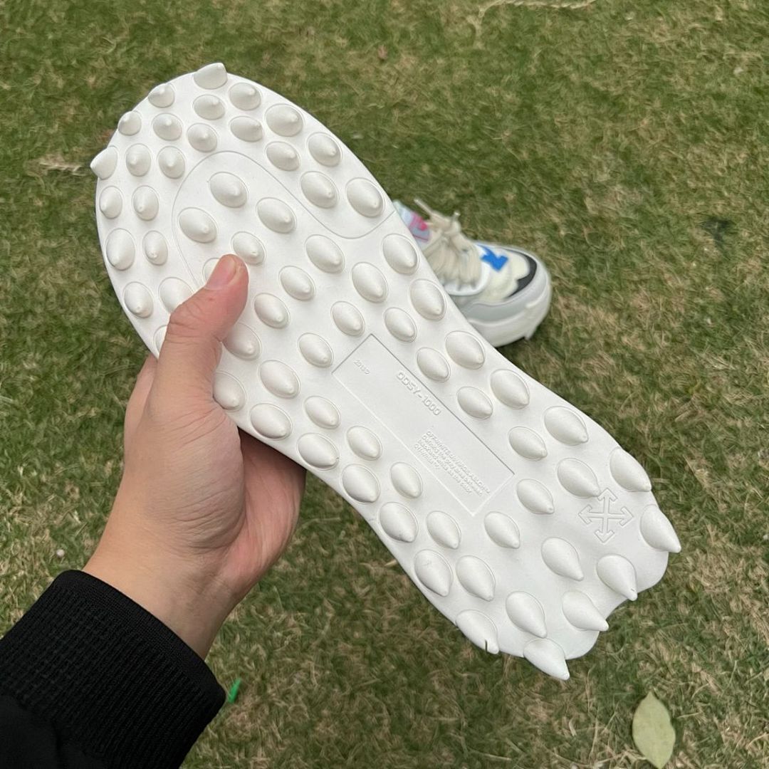 Off-White ODSY-1000 White Blue Arrows Sneakers