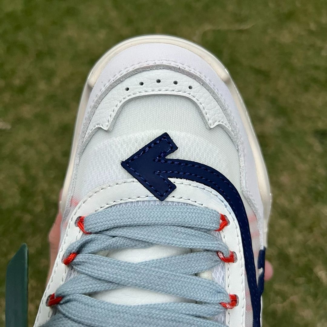 Off-White ODSY-1000 White Dark Blue Red Chunky Sneakers (OMIA139F198000403001)