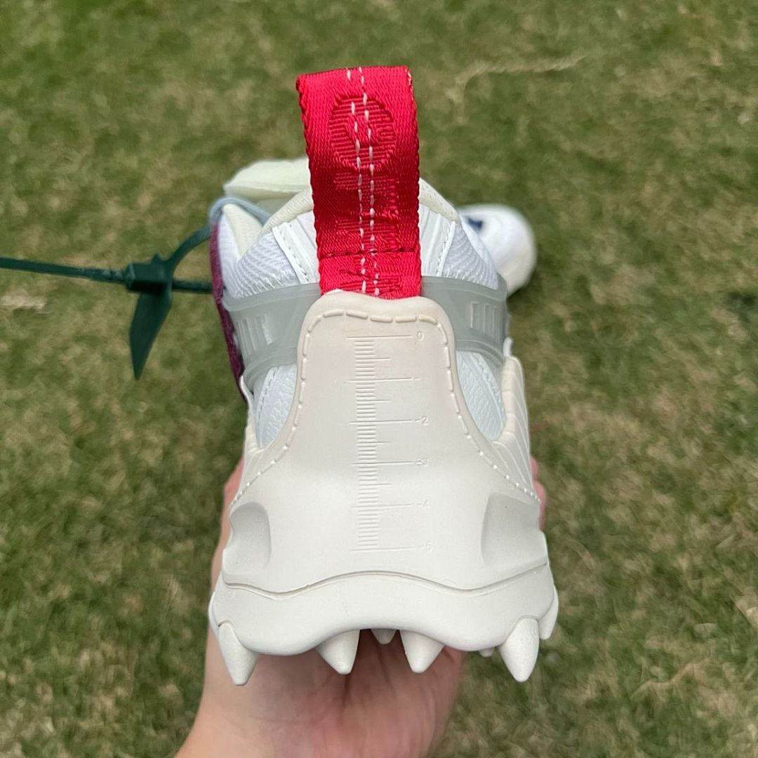 Off-White ODSY-1000 White Dark Blue Red Chunky Sneakers (OMIA139F198000403001)