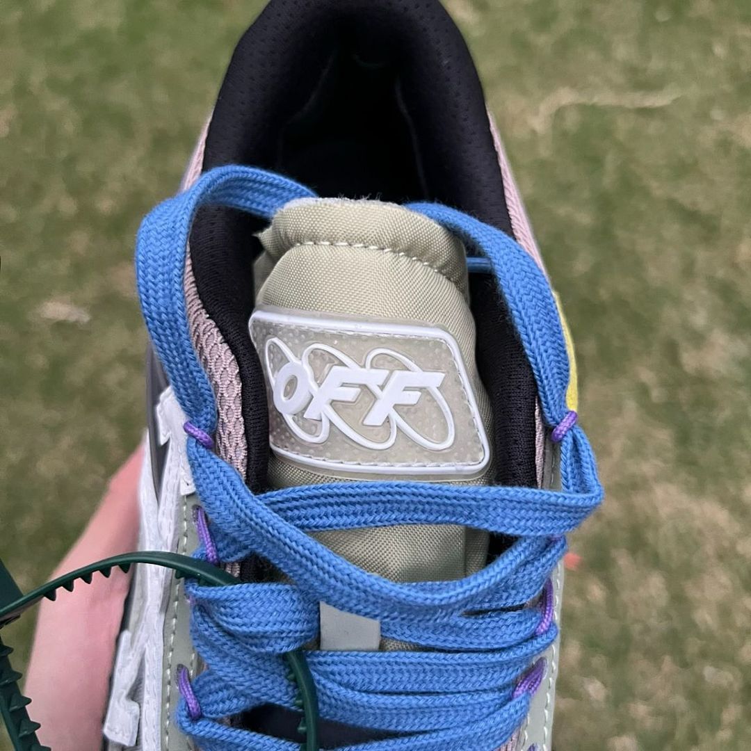 Off-White ODSY-1000 Sneakers Blue Laces Sage Green Pink Black Sole Translucent Designer Shoes
