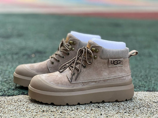 UGG Neumel Utility Fawn Suede Platform Combat Boot 1130638