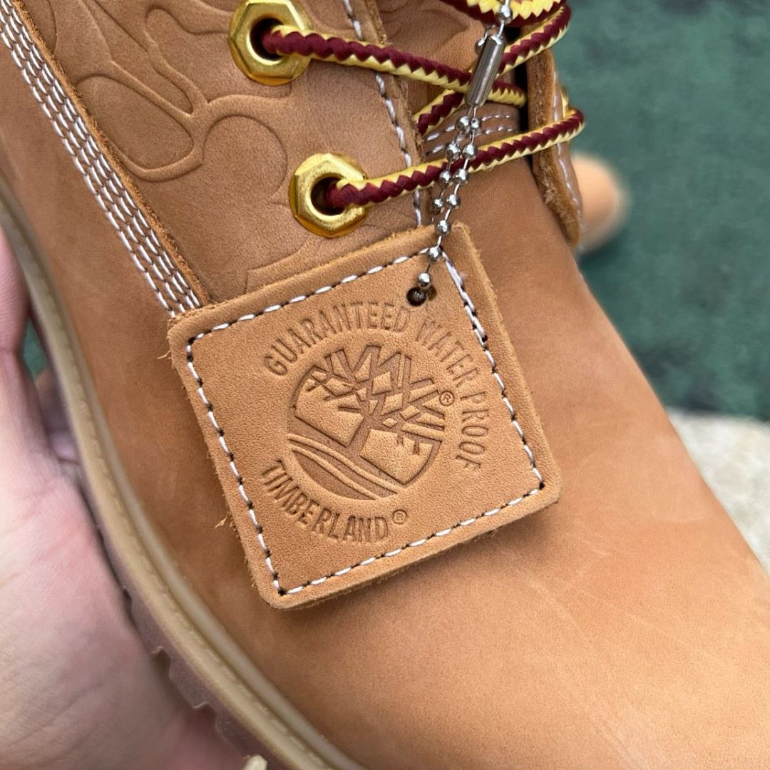 Timberland x BAPE 6-Inch Premium Waterproof Wheat Camo Embossed Leather Boots A24W9