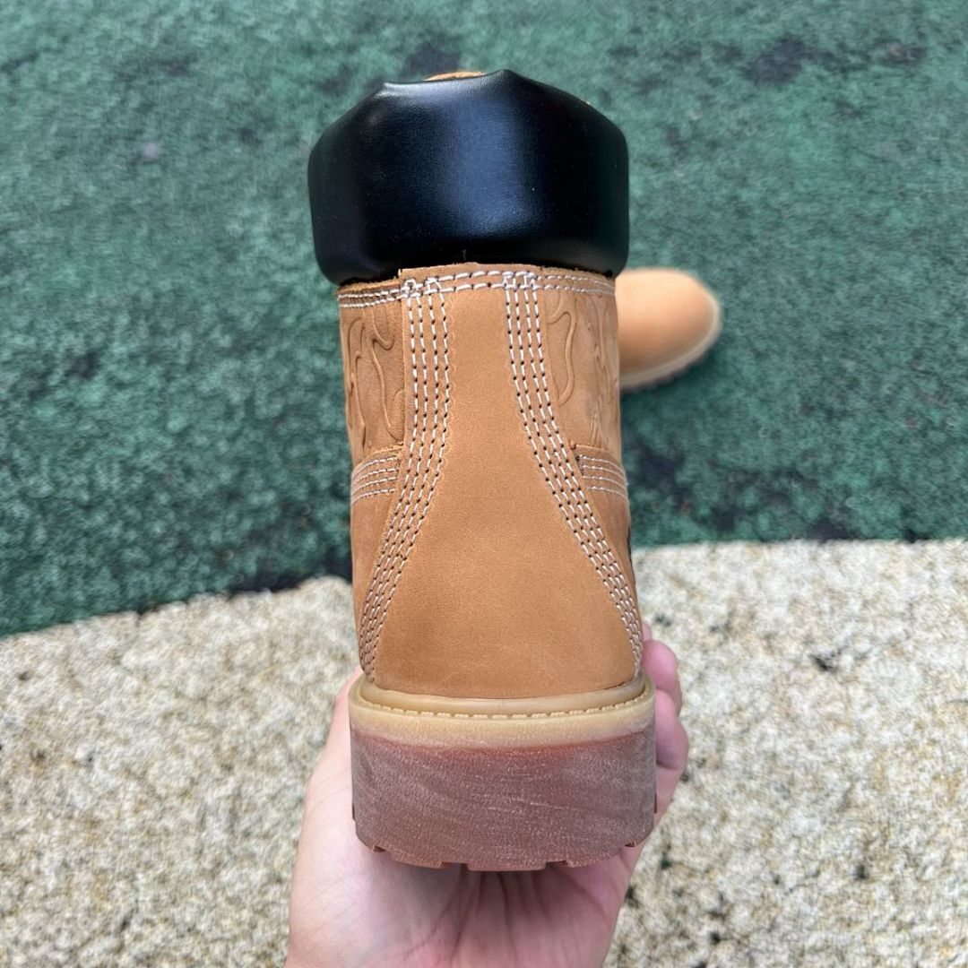 Timberland x BAPE 6-Inch Premium Waterproof Wheat Camo Embossed Leather Boots A24W9