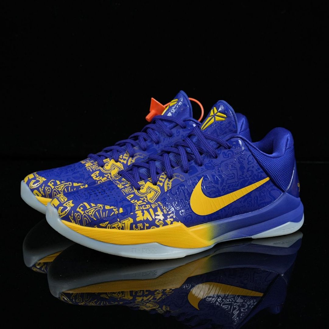 Nike Kobe 5 Protro Five Rings Basketball Shoes Concord Midwest Gold CD4991-400