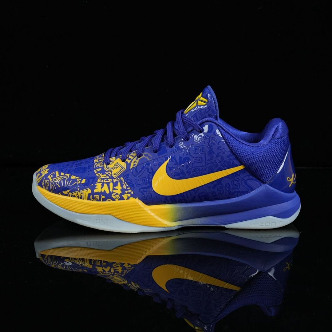 Nike Kobe 5 Protro Five Rings Basketball Shoes Concord Midwest Gold CD4991-400
