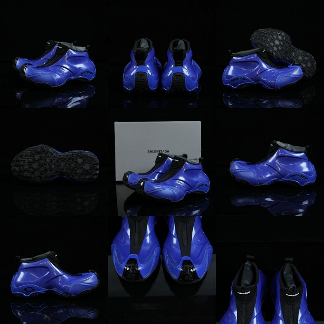 Balenciaga Space Sneaker Blue Molded Luxury Designer Shoes