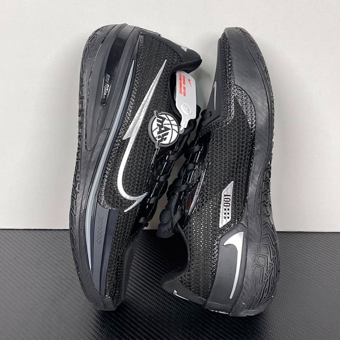 Nike GT Cut 2 Black Metallic Silver Basketball Shoes