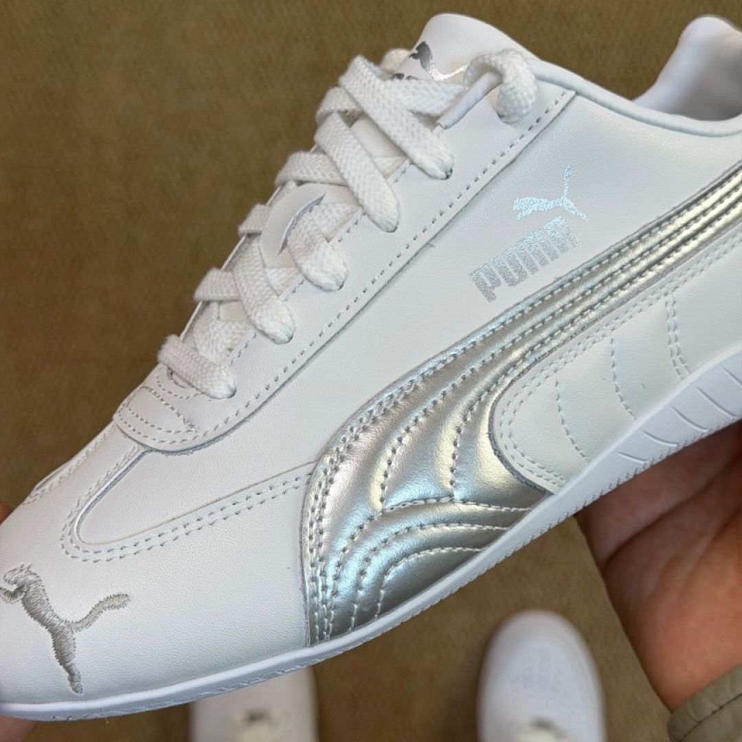 PUMA Speedcat LS Motorsport Shoes - White Silver - Style Code: 380183_02 - Men's Women's Casual Sneakers Trainers