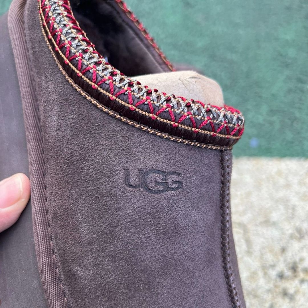 UGG Tazz Platform Slipper Women's Espresso 1122553 Cozy Suede Mule