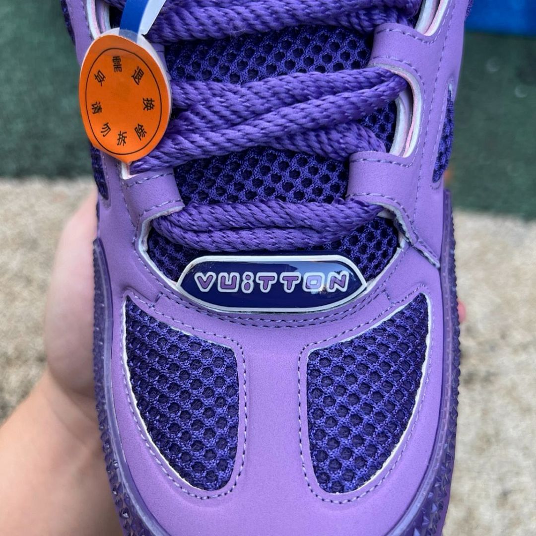 Louis Vuitton LV Squashed Trainer Purple Low Top Sneakers