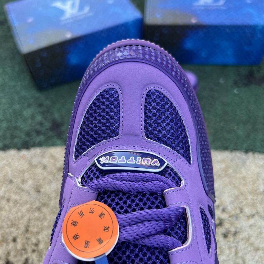Louis Vuitton LV Squashed Trainer Purple Low Top Sneakers