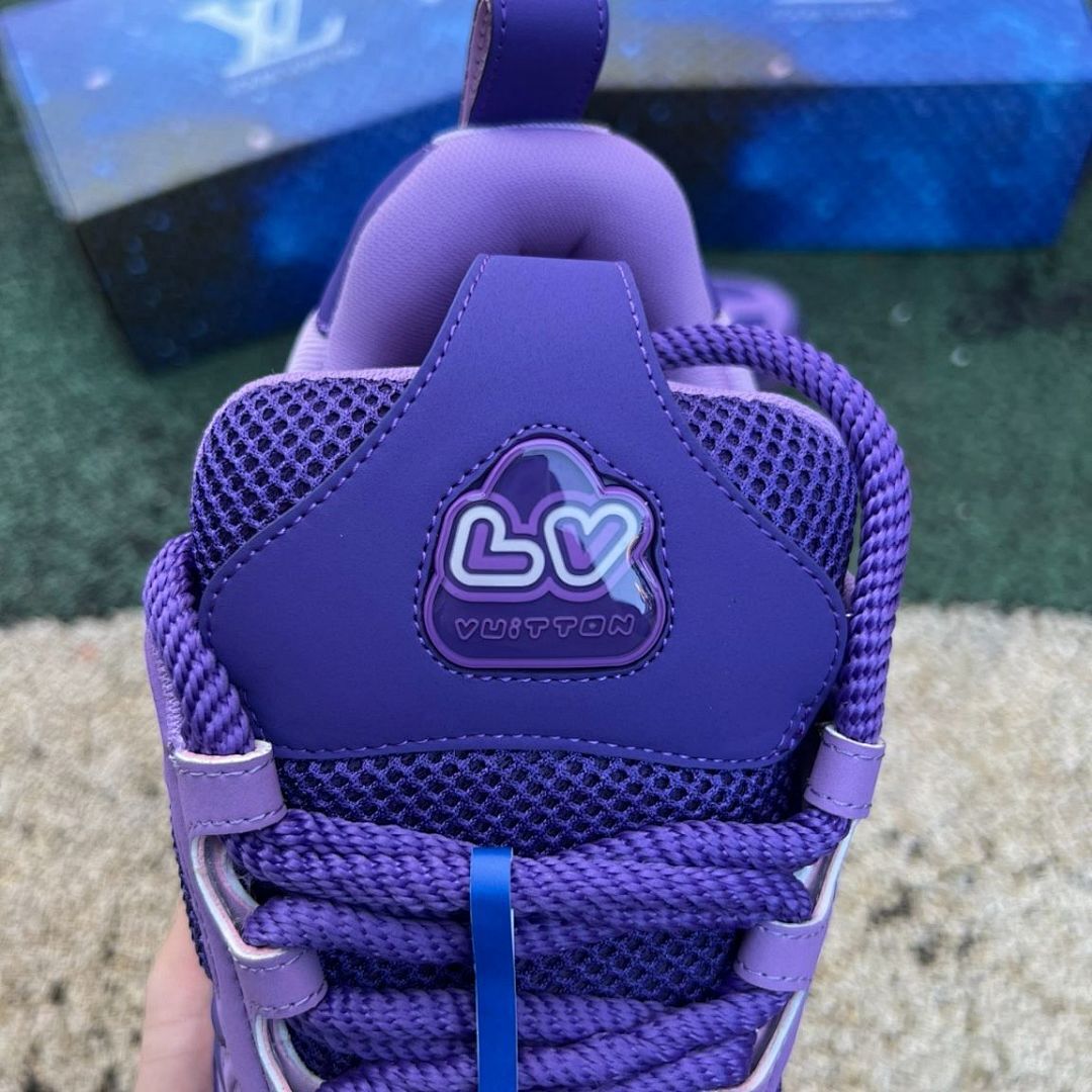 Louis Vuitton LV Squashed Trainer Purple Low Top Sneakers
