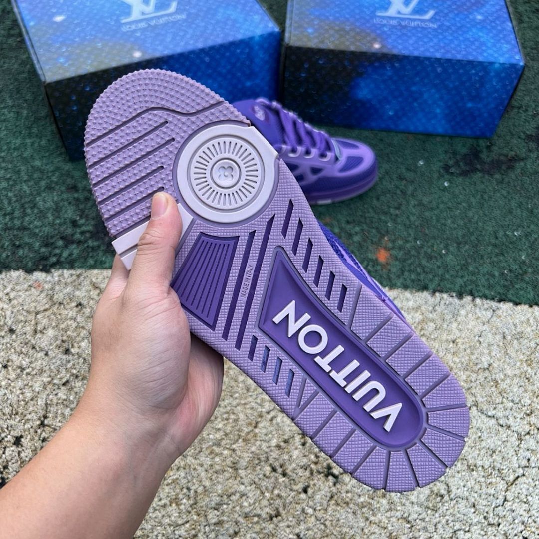 Louis Vuitton LV Squashed Trainer Purple Low Top Sneakers
