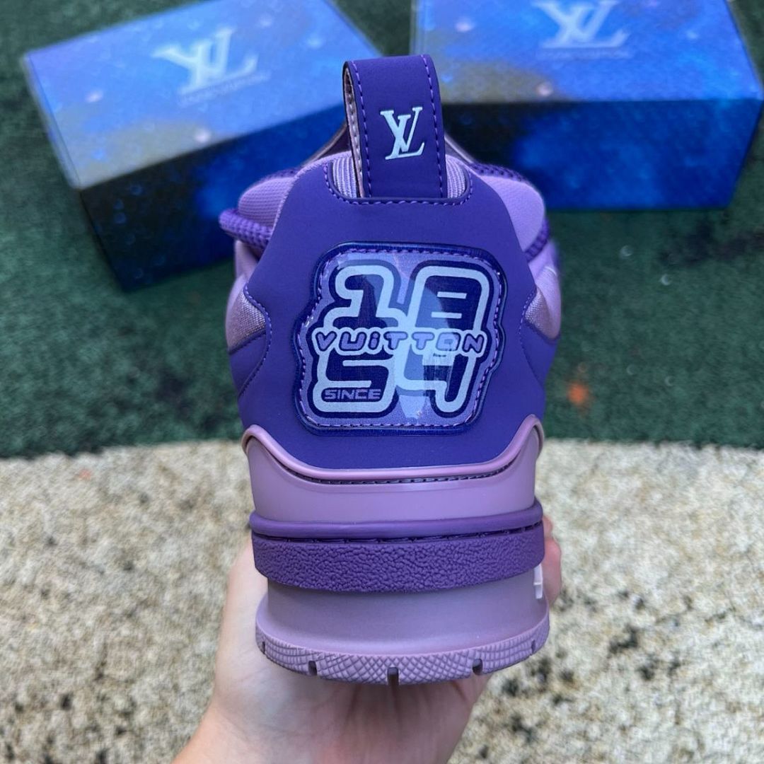 Louis Vuitton LV Squashed Trainer Purple Low Top Sneakers