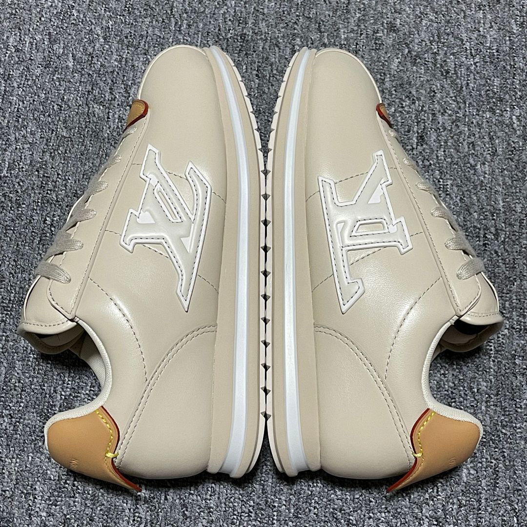 Louis Vuitton LV Trainer Runner Sneaker Beige 1AAN8N