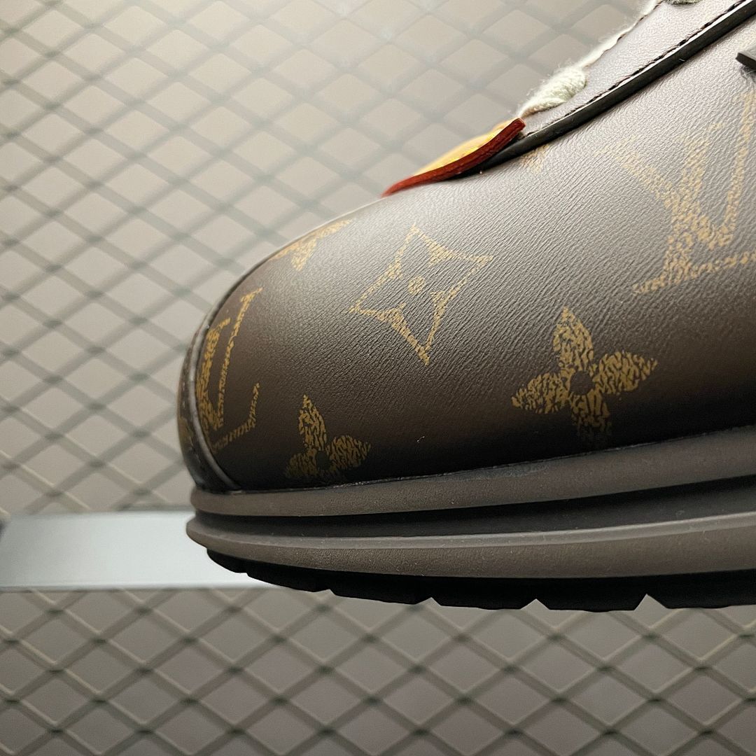 Louis Vuitton LV Runner Tatic Sneaker Monogram Canvas Brown M20721 Luxury Designer Men's Trainers Shoes