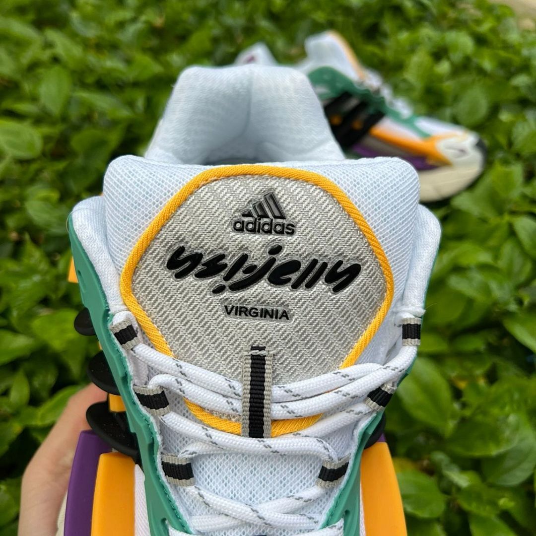 Adidas Response CL Cloud White Collegiate Green Orange Purple Sneakers Running Shoes IE7157