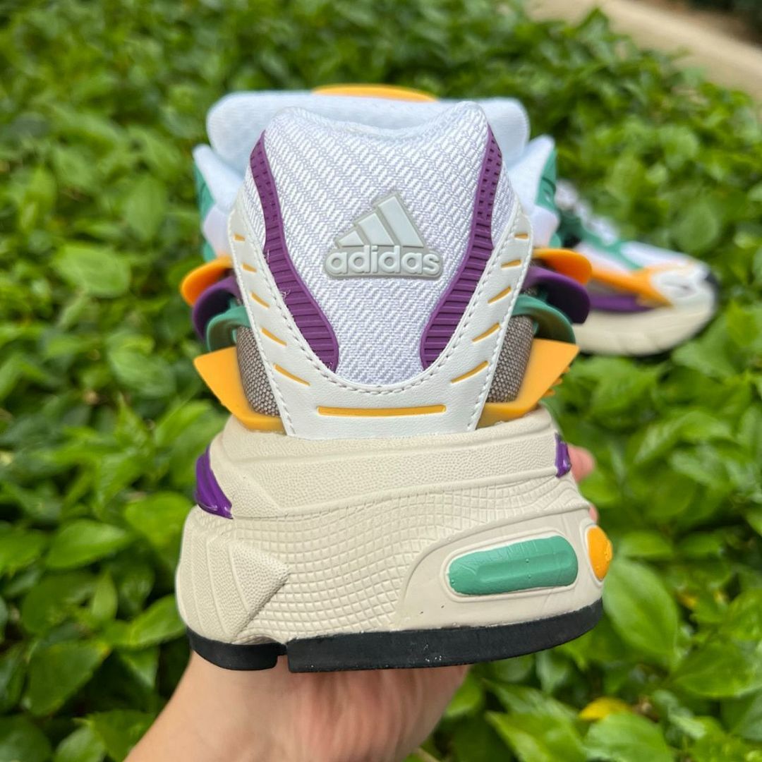 Adidas Response CL Cloud White Collegiate Green Orange Purple Sneakers Running Shoes IE7157
