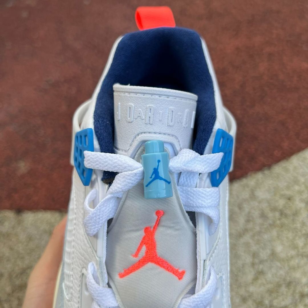 Jordan Spizike Low White Royal Blue Cement Grey Orange Peel FV1527-104 Men's Sneakers