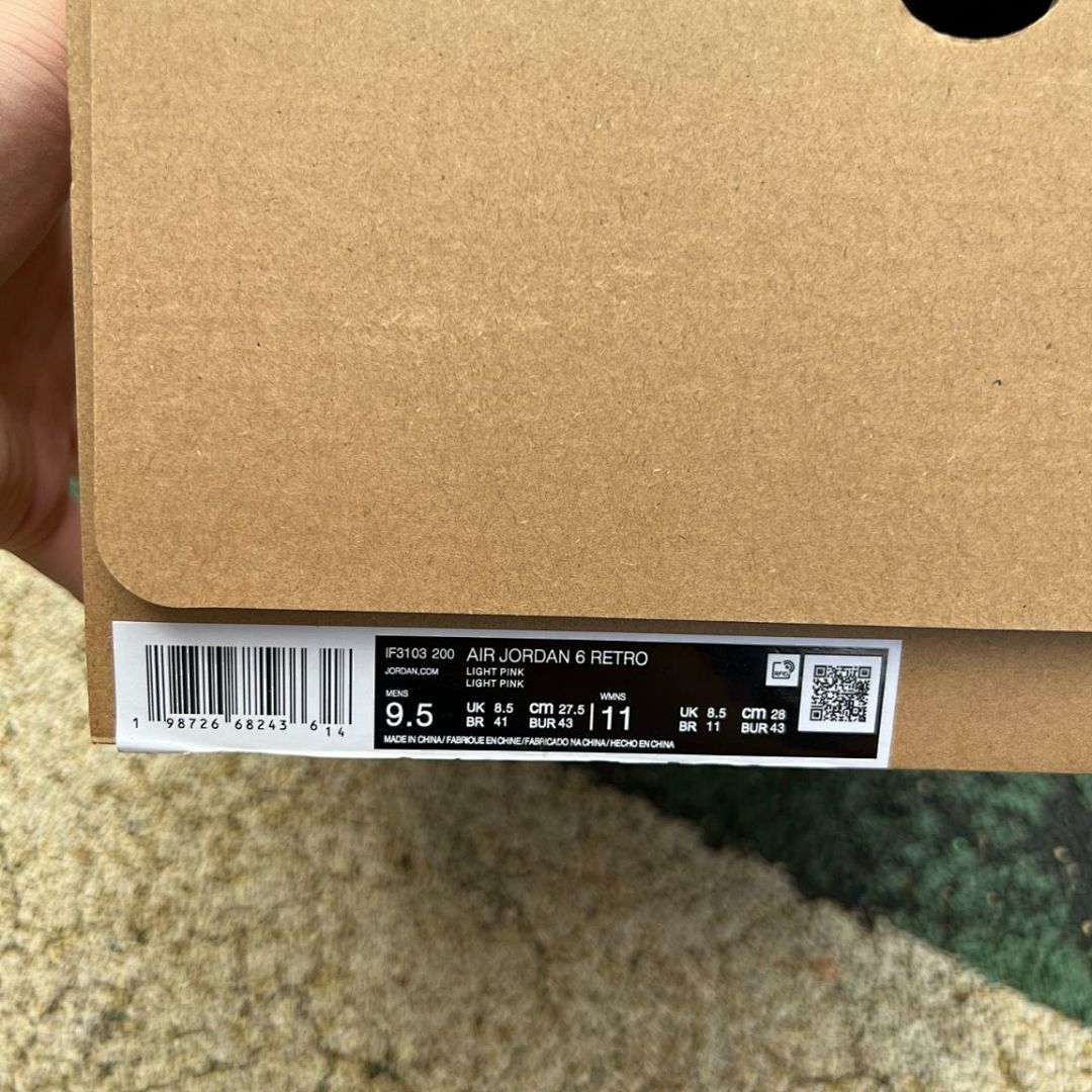 Air Jordan 6 Retro Travis Scott Pink Suede F&F Friends & Family Limited Edition Sneakers