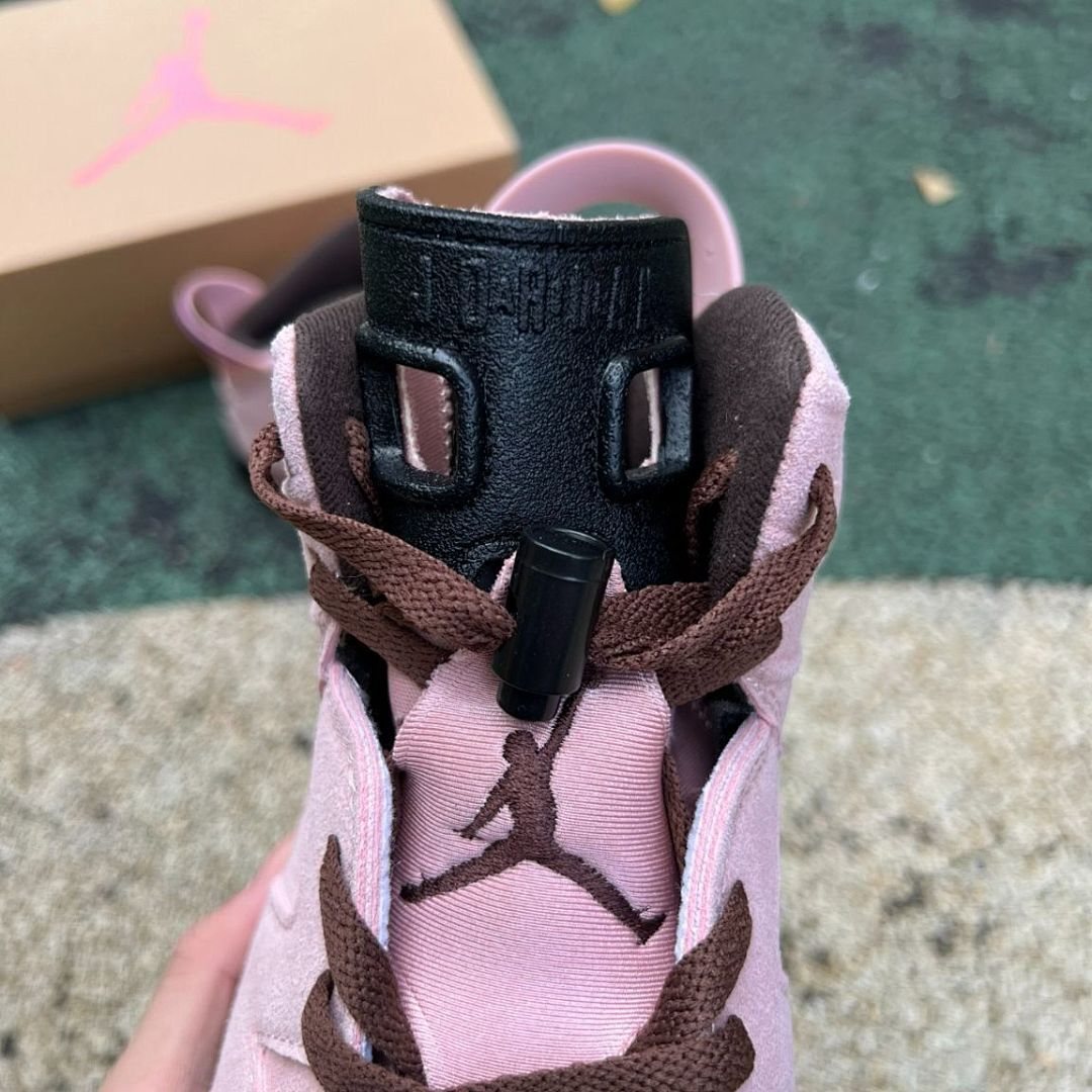 Air Jordan 6 Retro Travis Scott Pink Suede F&F Friends & Family Limited Edition Sneakers