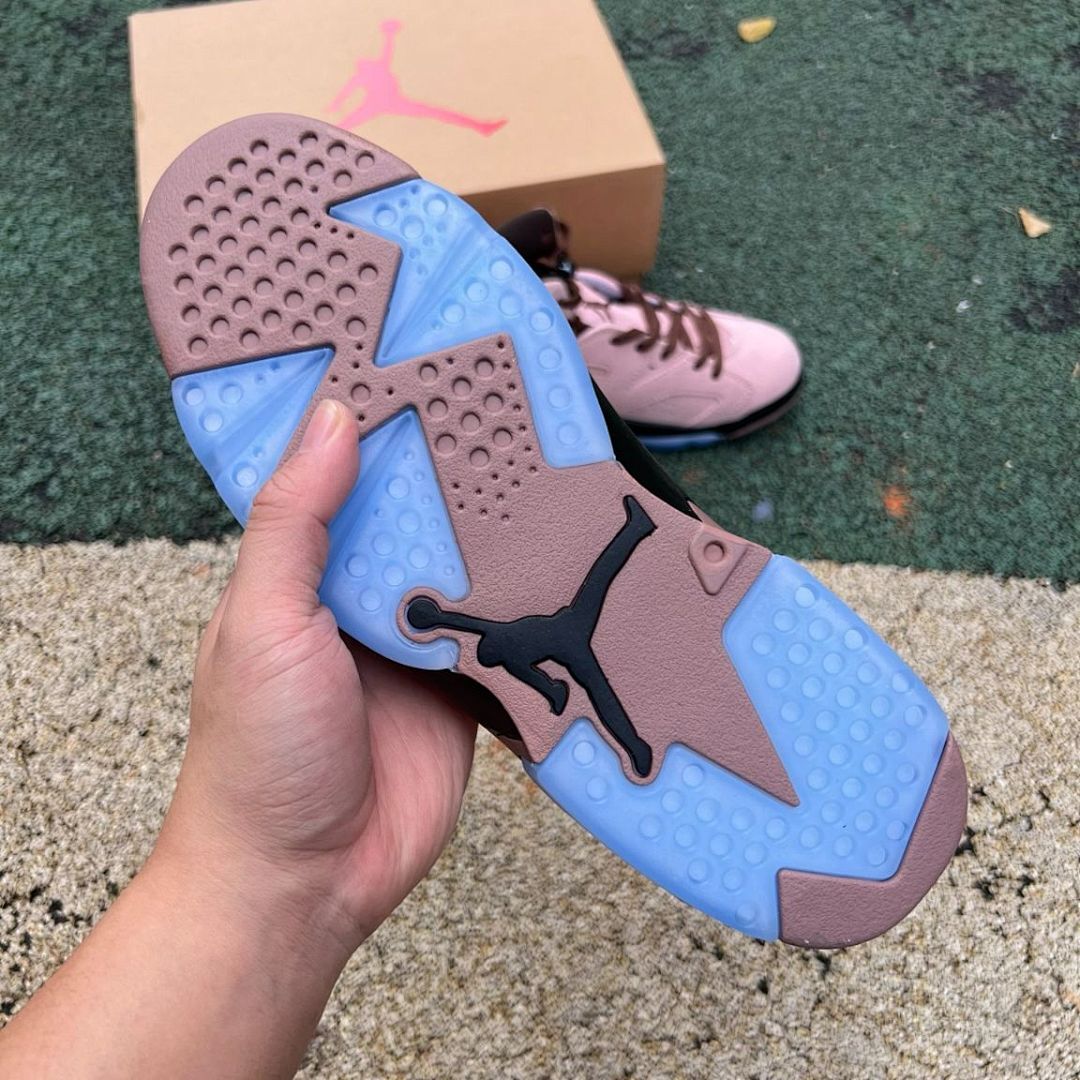Air Jordan 6 Retro Travis Scott Pink Suede F&F Friends & Family Limited Edition Sneakers