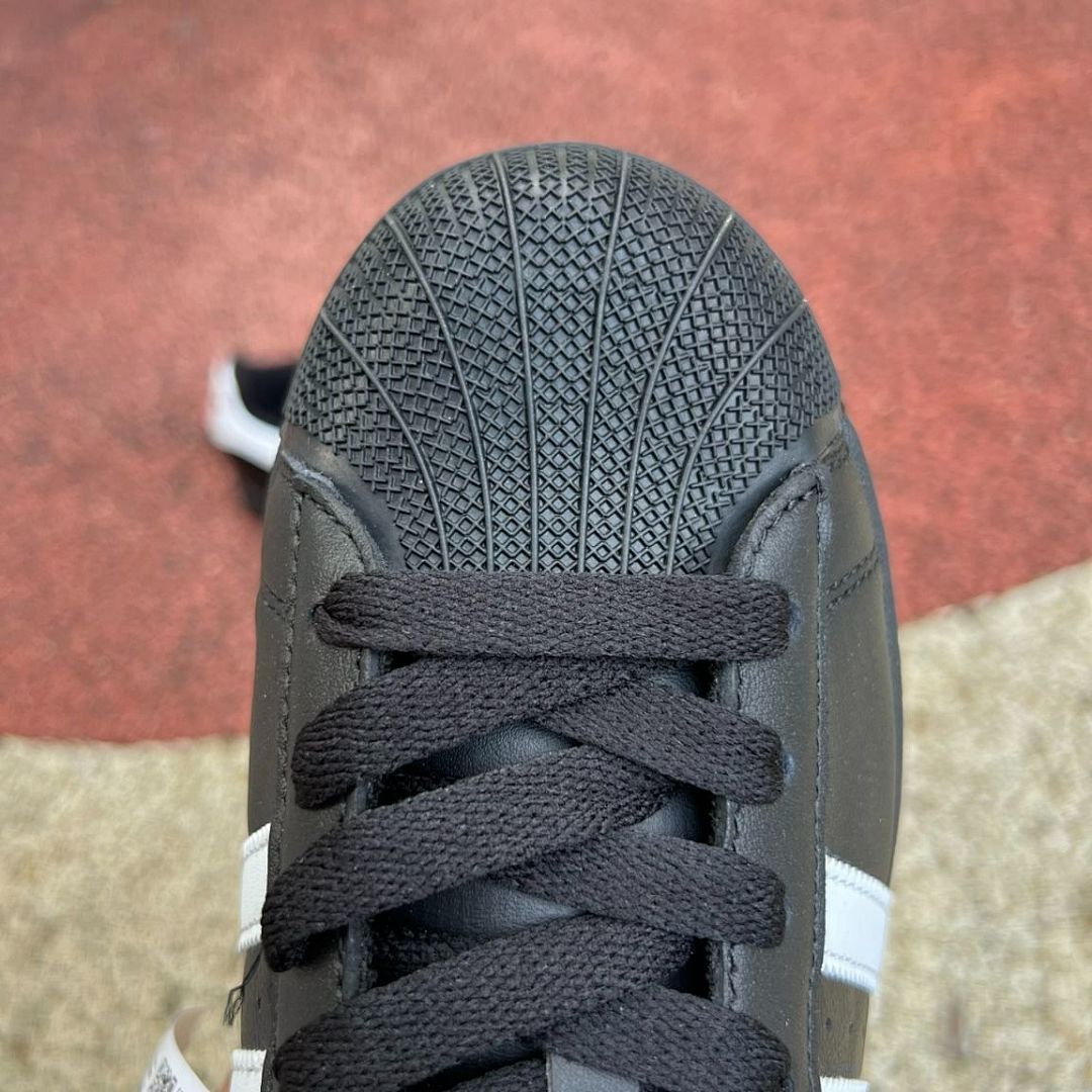 Adidas Superstar Black White Shell Toe Sneakers Black Sole