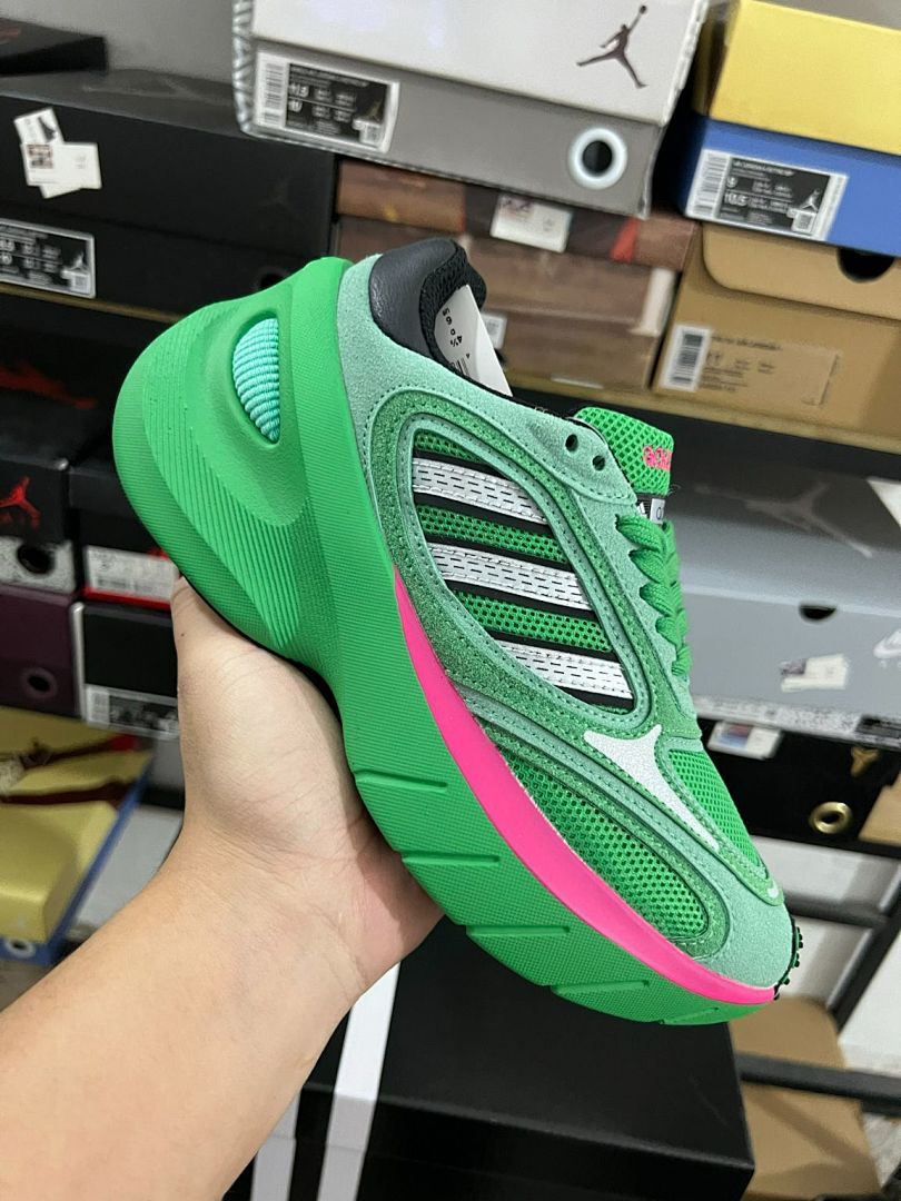Adidas Response CL Pulse Mint Core Black Shock Pink (GW1244) Men's Women's Green Pink Neon Sneakers