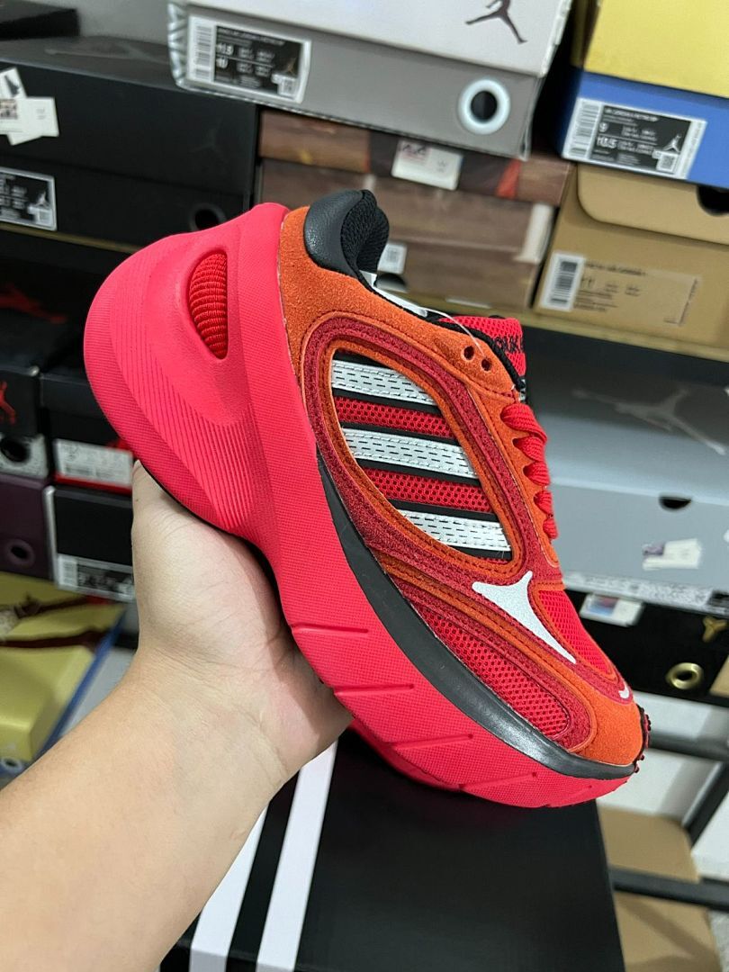 Adidas Oznova Solar Red Bright Orange Core Black HP7919 Men's Lifestyle Sneakers Shoes