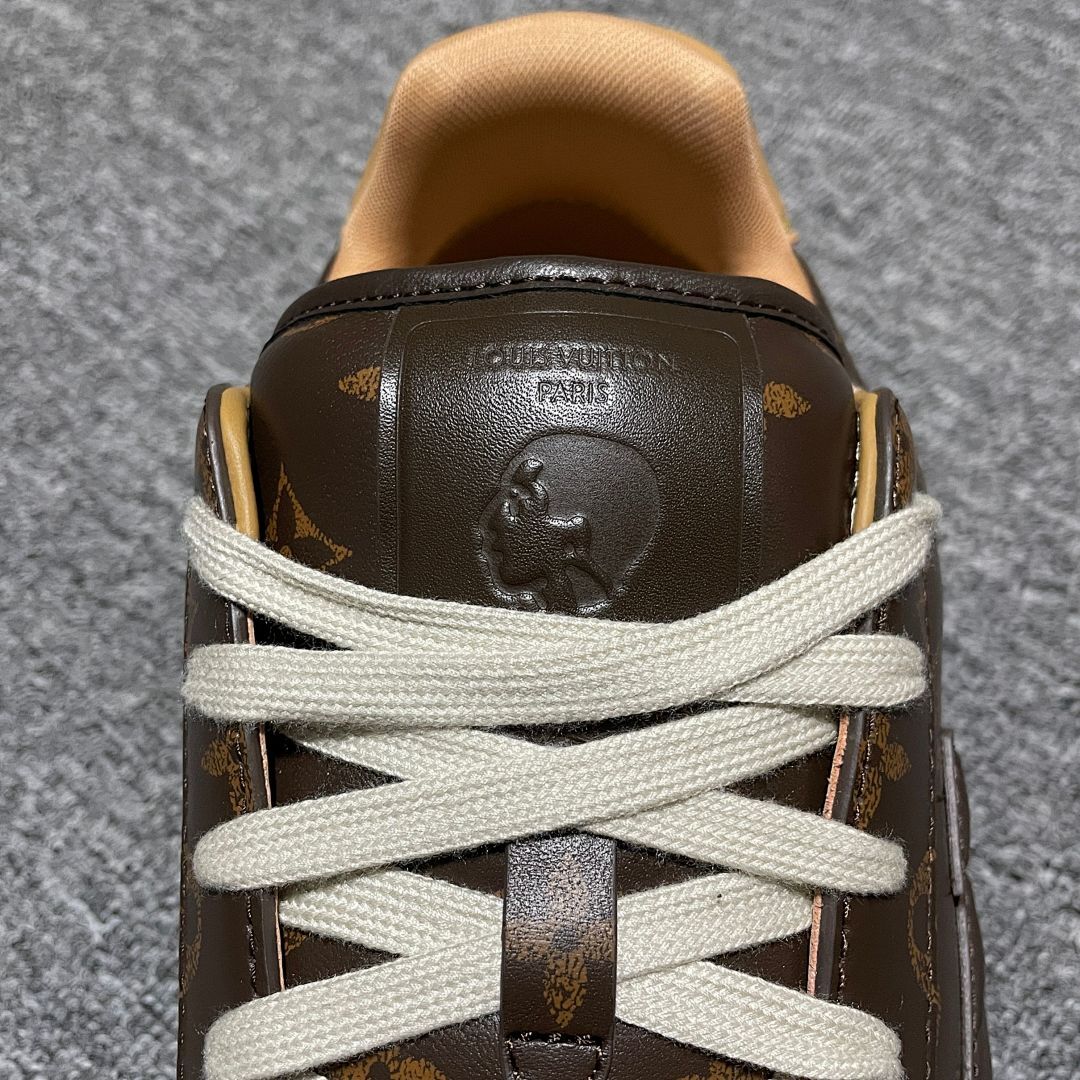 Louis Vuitton LV Trainer Monogram Canvas Sneaker Brown with Embossed LV Logo