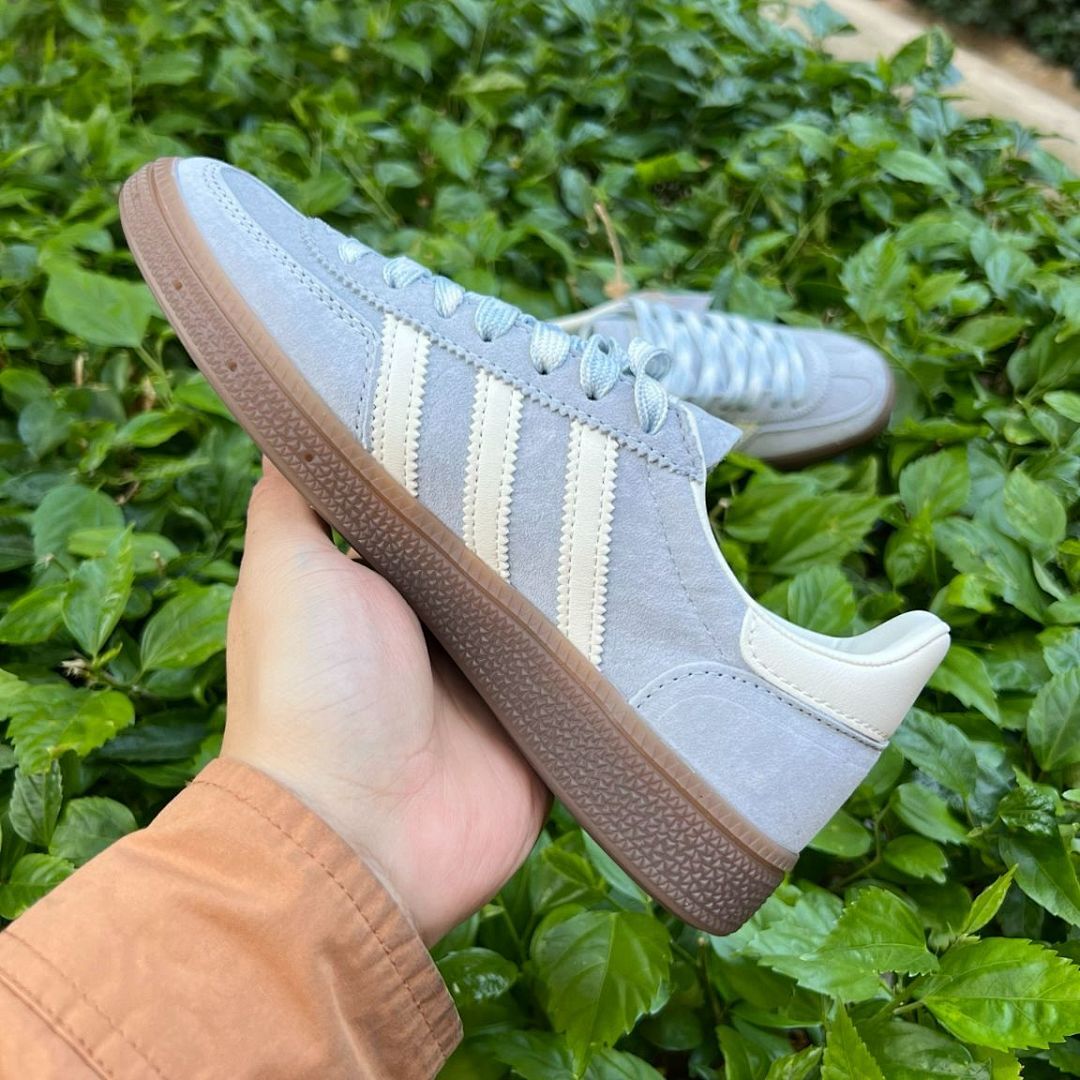 Adidas Handball Spezial Sky Blue Cream White Gum Suede Sneakers