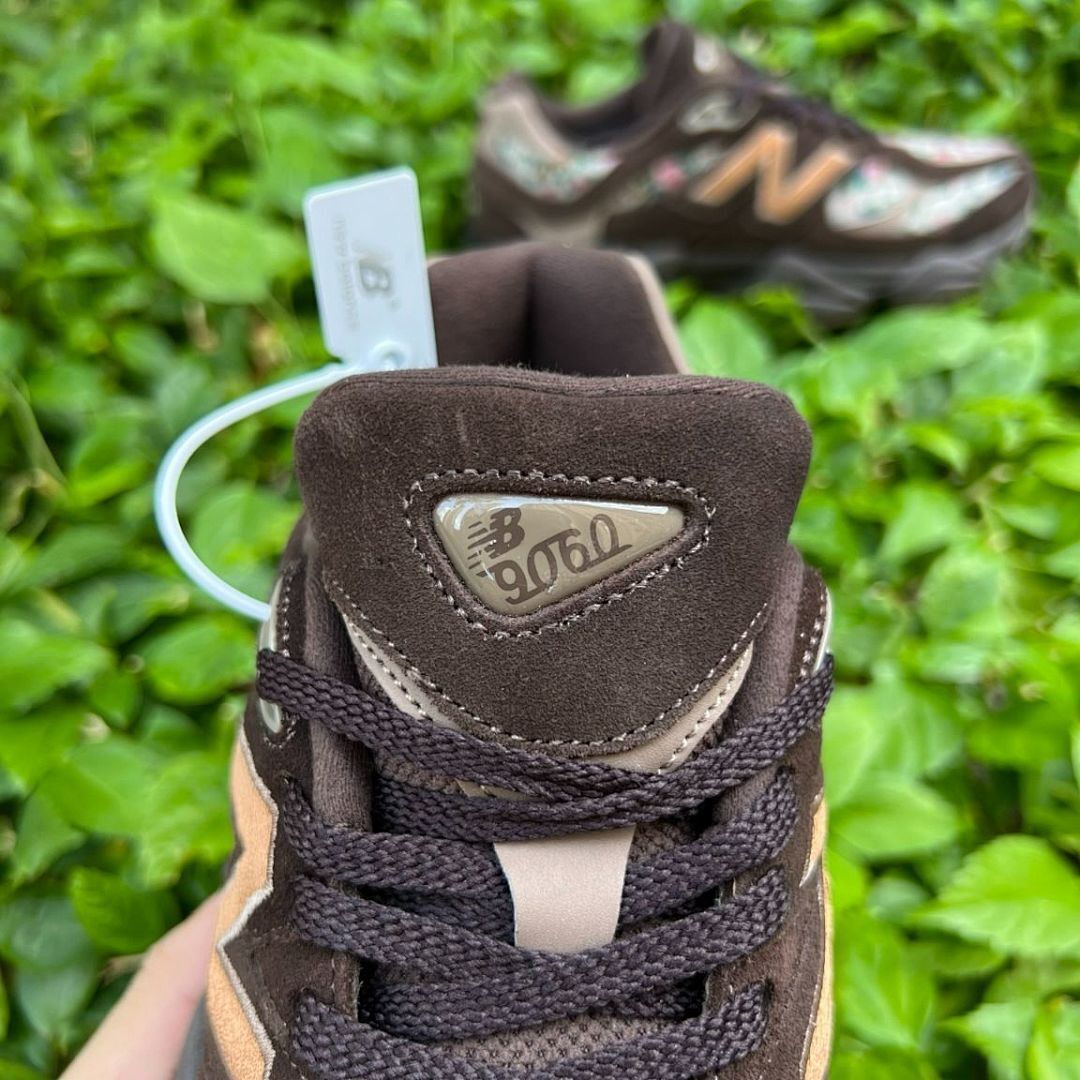 New Balance 9060 Brown Floral Multi-Color Sneakers U9060FWB