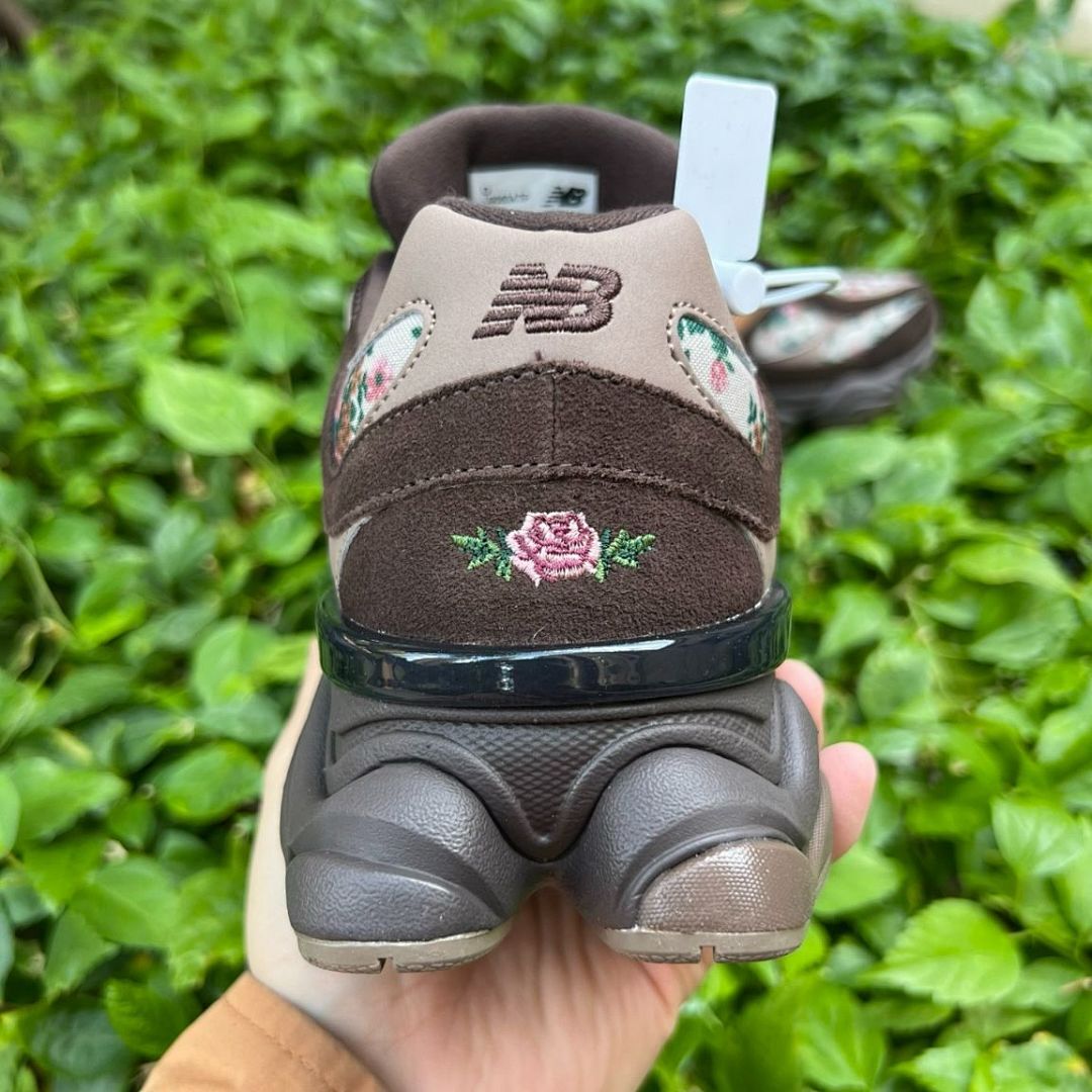 New Balance 9060 Brown Floral Multi-Color Sneakers U9060FWB