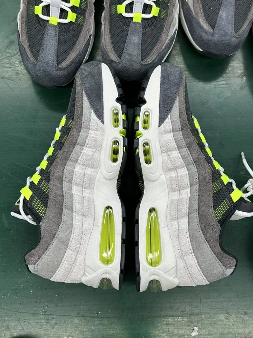 Nike Air Max 95 OG Neon Volt Grey Black Men's Lifestyle Sneakers CT1689-001